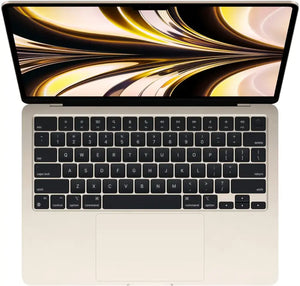 Apple - MacBook Air 15-inch Apple M2 chip Built for Apple Intelligence - 16GB Memory - 256GB SSD - Starlight Pre Owned Like New 2023